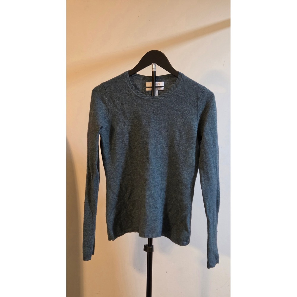 Ellen Tracy 100% Cashmere Sweater Womens Size Medium Blue Green